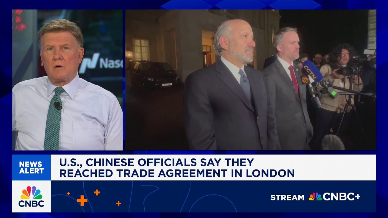 U.S., Chinese officials say they reached trade agreement in London
