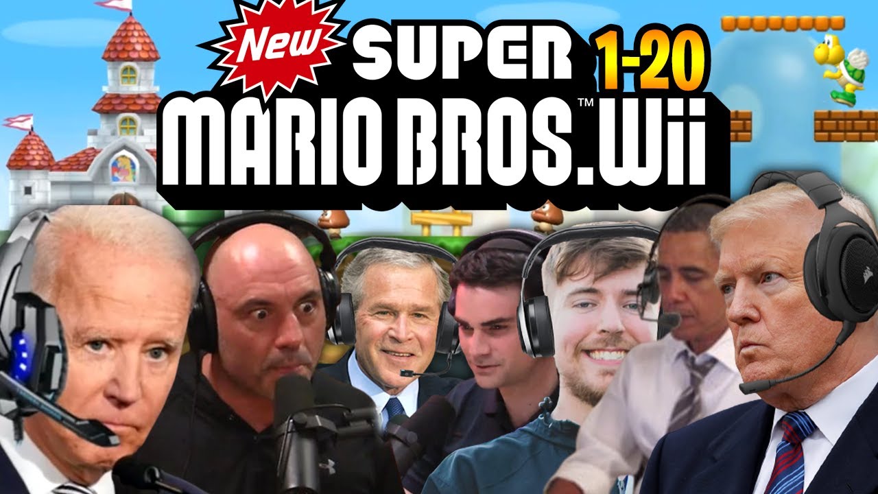 US Presidents Play New Super Mario Bros. Wii 1-20