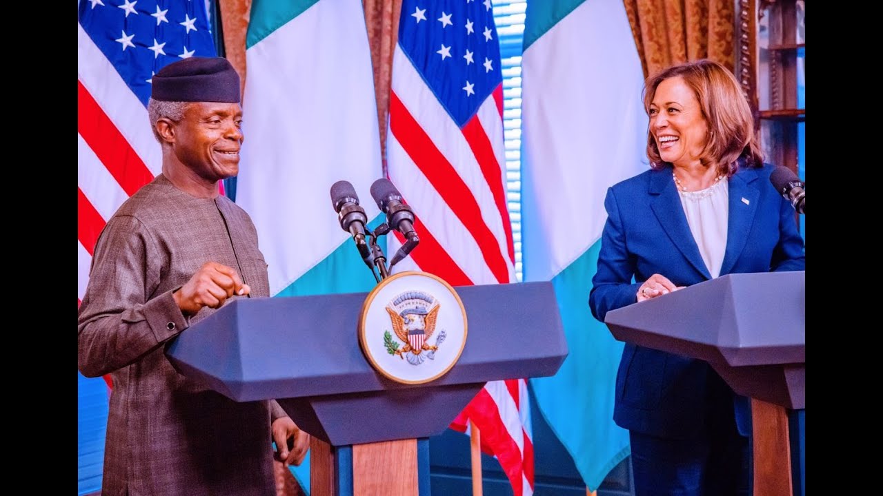 US VP Harris Commends Osinbajo’s Leadership On Climate Change, Calls Him An “Extraordinary Leader”