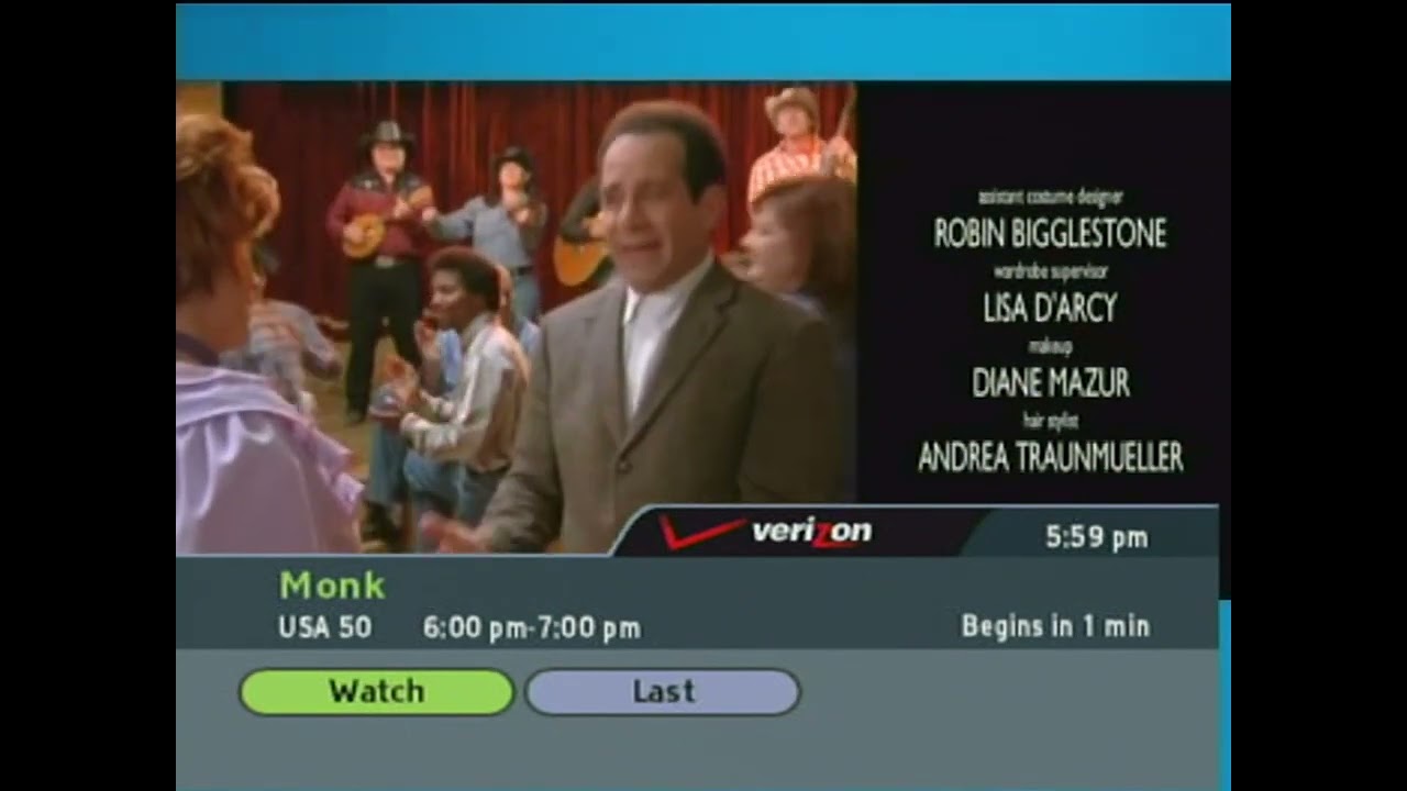 USA Network split-screen credits [February 4, 2007]