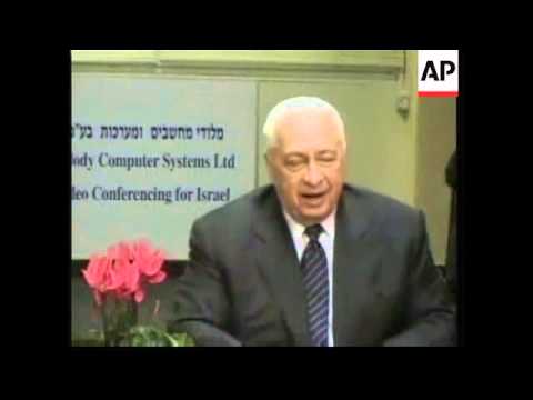 USA: SHARON DISCUSSES COMMITMENT TO PEACE