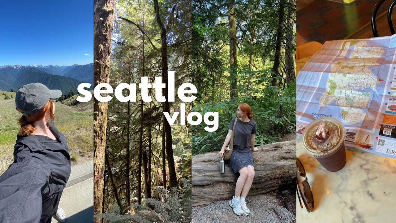 USA VLOG 🇺🇸 my first trip to seattle, olympic national park, bookstores, bainbridge island