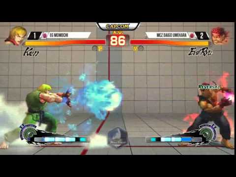 USF4 - The Beast is unleashed! Daigo 25 hit combo vs Momochi!