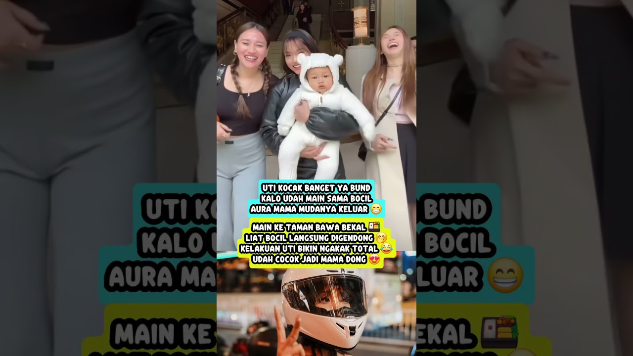 Uti Bikin Ngakak Pas Main Sama Bocil! Mama Muda Banget#fujian #verrelbramasta
