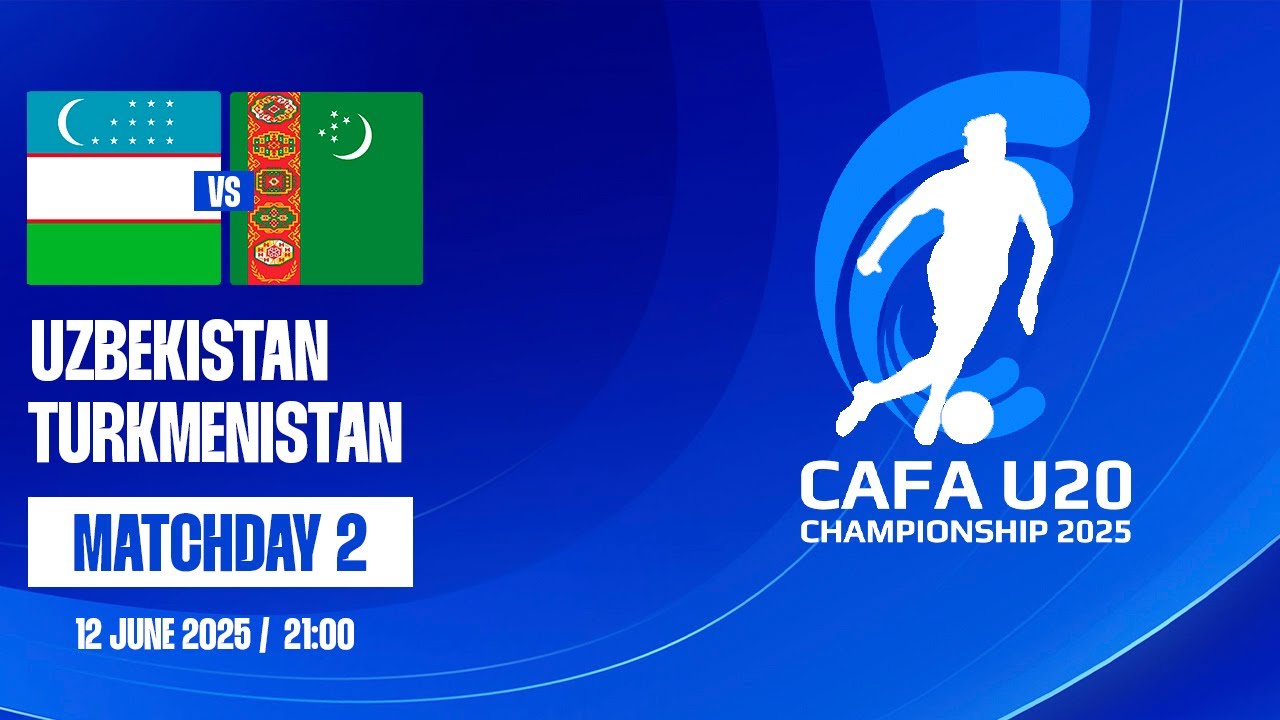 Uzbekistan vs Turkmenistan | CAFA U20 CHAMPIONSHIP 2025