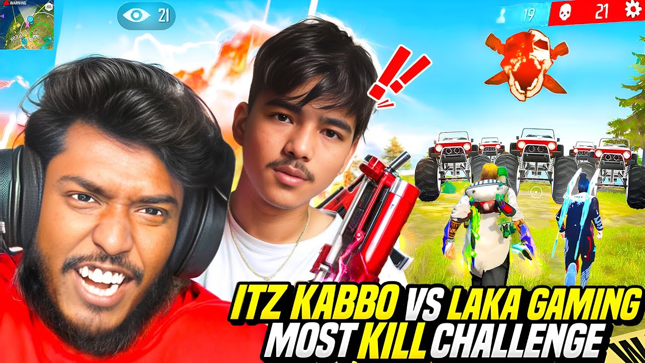 V ব্যাজ Laka Gamer VS Itz kabbo 🔥Pro গ্রান্ডমাস্টার লবিতে কে করবে সব থেকে বেশি Kill ?🔥 Free Fire