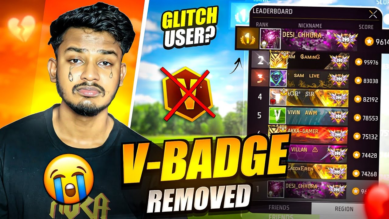 V BADGE REMOVED 😭 I AM GLITCH USER? @DESICHHORAYT