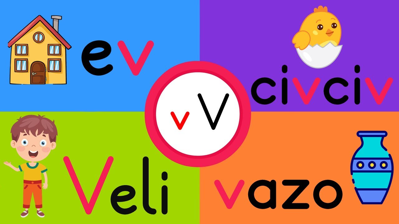 V Sesi Kelime Okuma Çalışması - V Sesi Öğretimi - İlk Okuma Yazma Öğretimi - Yeni Müfredat