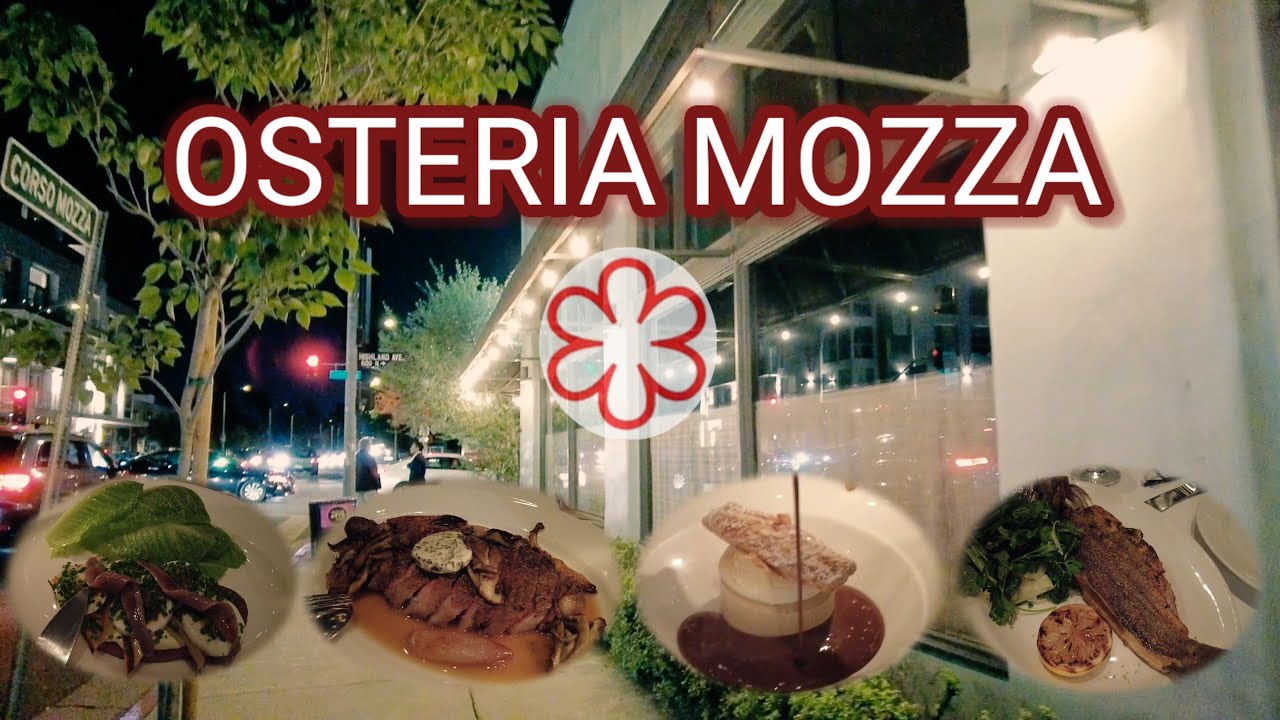 V52 🇺🇲OSTERIA MOZZA upscale Italian cuisine | One Michelin Starred restaurant in Los Angeles