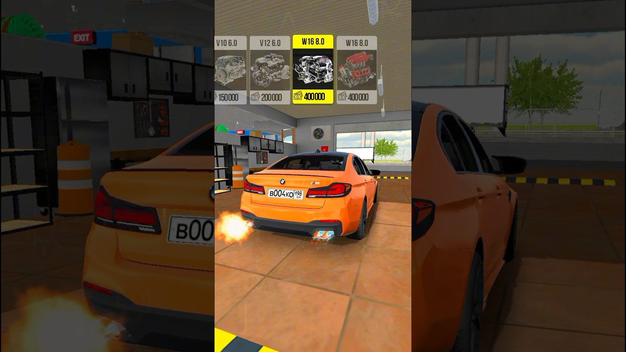 V6 vs W16 engine sound | Car Parking Multiplayer #carparkingmultiplayer