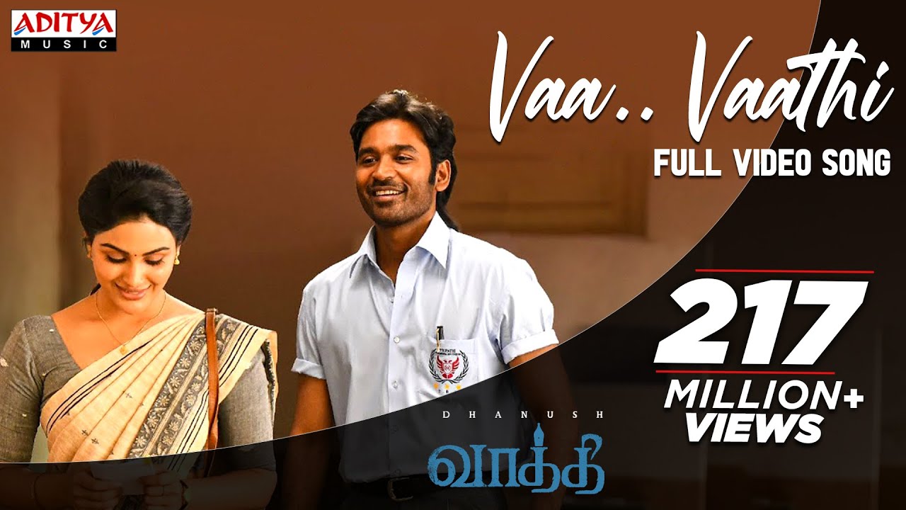 Vaa Vaathi Full Video Song | Vaathi Movie | Dhanush, Samyuktha | GV Prakash Kumar | Venky Atluri