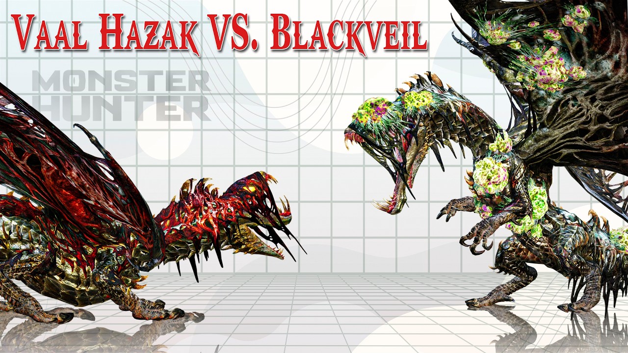 Vaal Hazak vs Blackveil Vaal Hazak | ZOMBIE DRAGON Animation Showcase 💀💀
