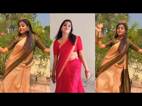 Vaishali Thaniga Rare Navel Slip | Glam Edit | Vaishali Thaniga Navel Vertical Edit