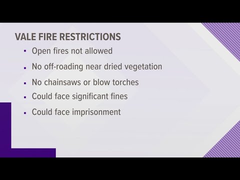 Vale BLM fire restrictions