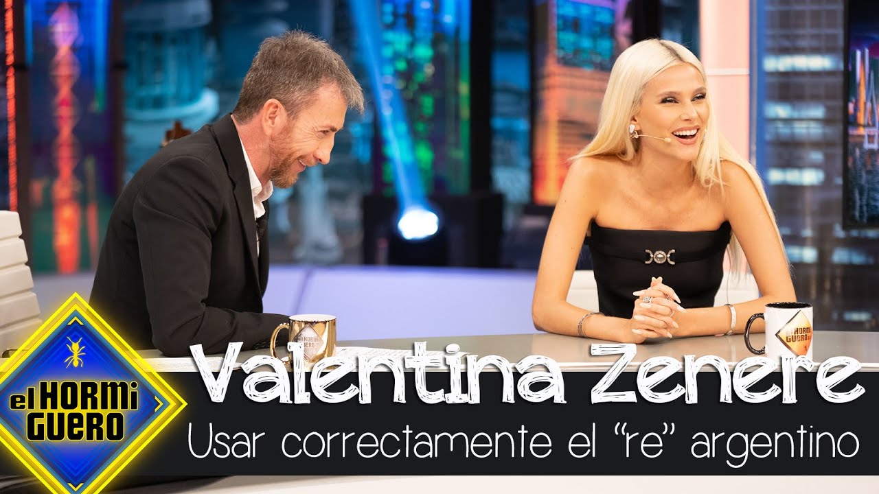 Valentina Zenere enseña a Pablo Motos a usar correctamente el 