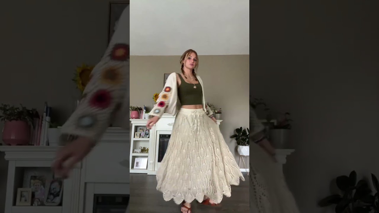 Vanilla Cream All Crochet Pattern Long Skirt in Cotton - #autumnvibes #autumnstyle #fallfashion
