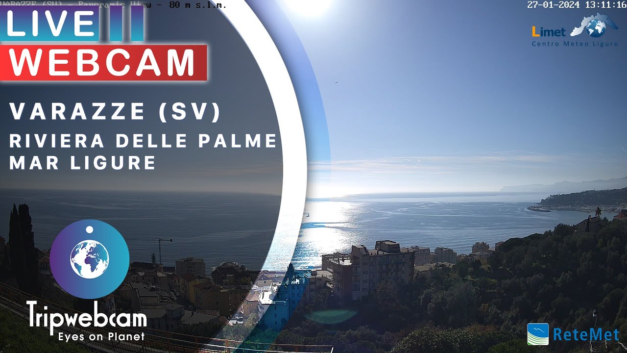 Varazze Live Webcam - Riviera of the Palms Ligurian Sea