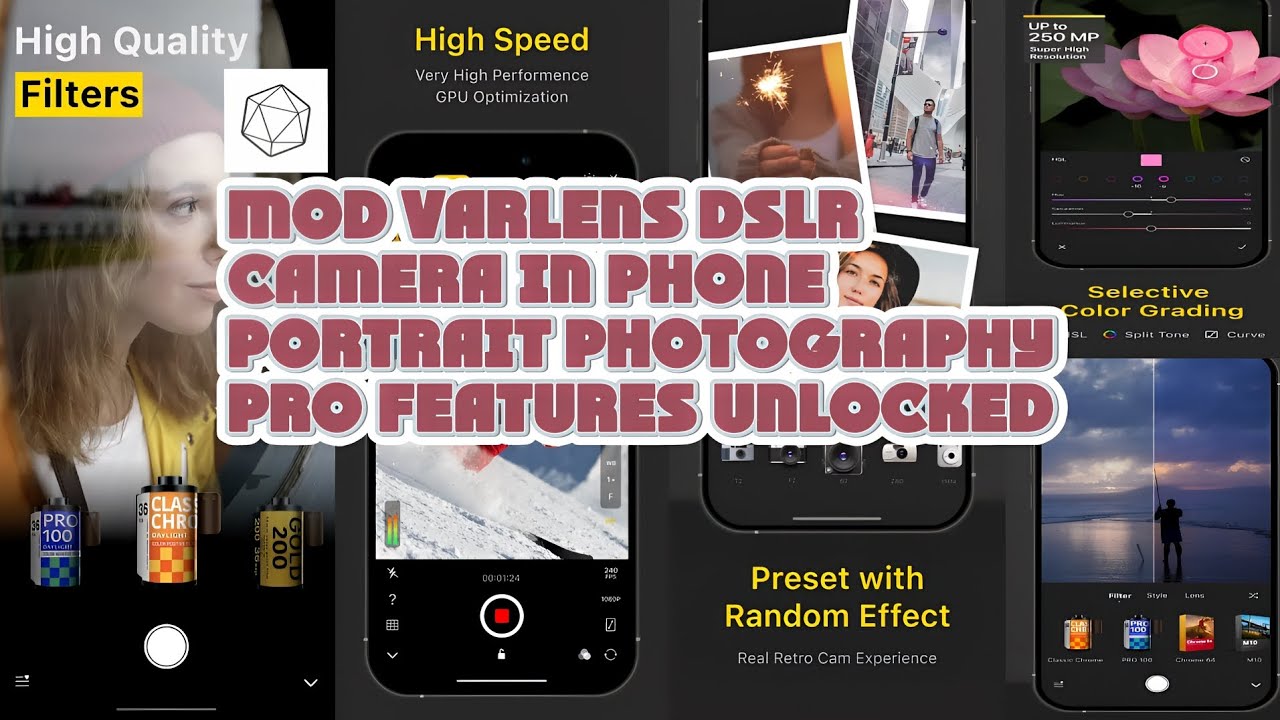 VARLENS PRO CAMERA PHOTOGRAPHY TINGKAT DSLR UNTUK PONSEL ANDROID