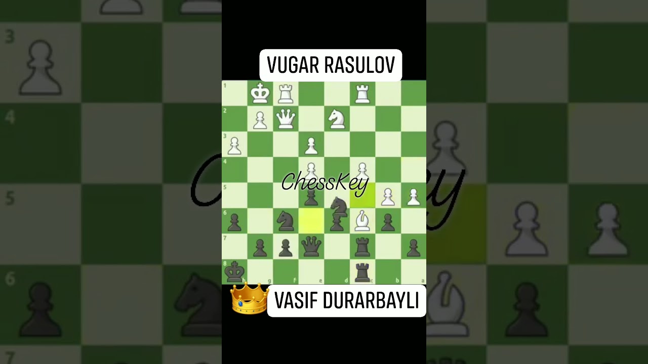 Vasif Durarbayli beats Vugar Rasulov #chesskey