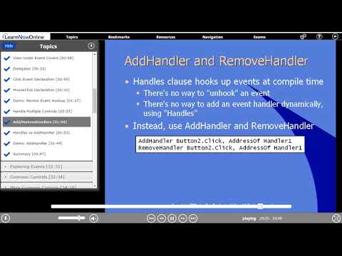 VB - AddHandler and RemoveHandler