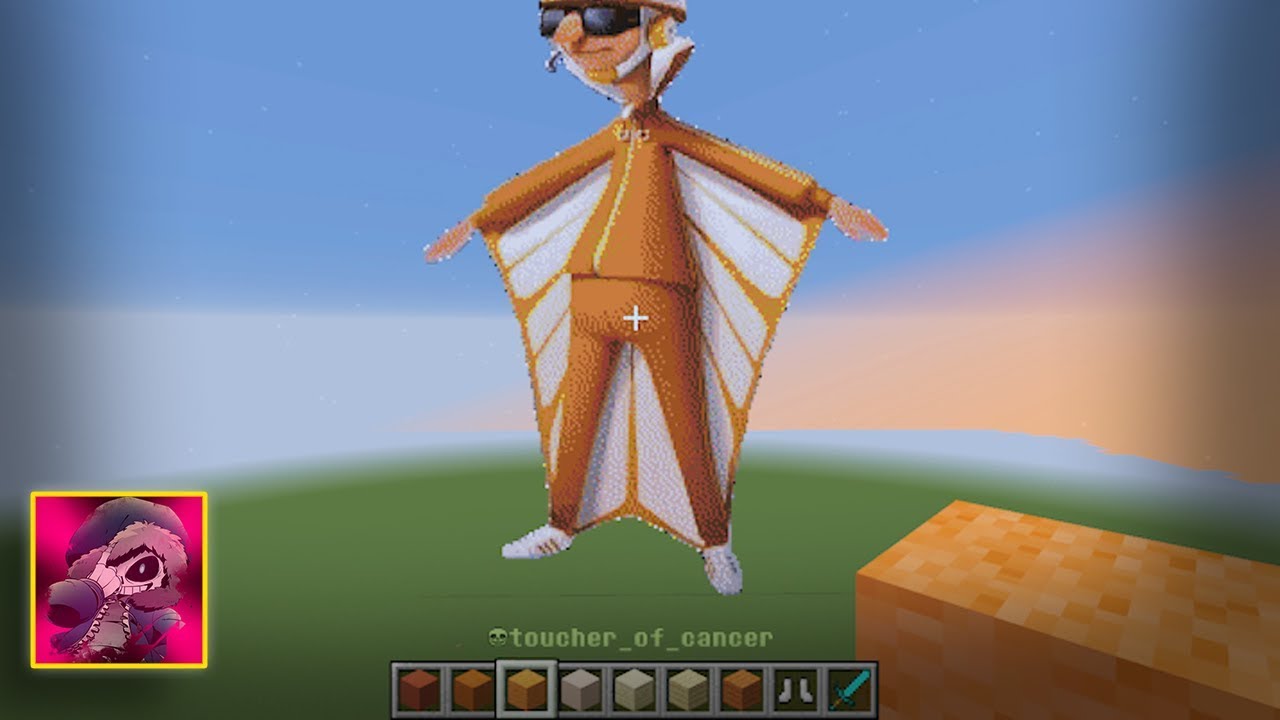 Vector from Despicable Me in Minecraft Meme