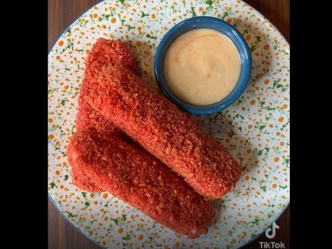 Vegan Takis Fried Mozzarella Sticks