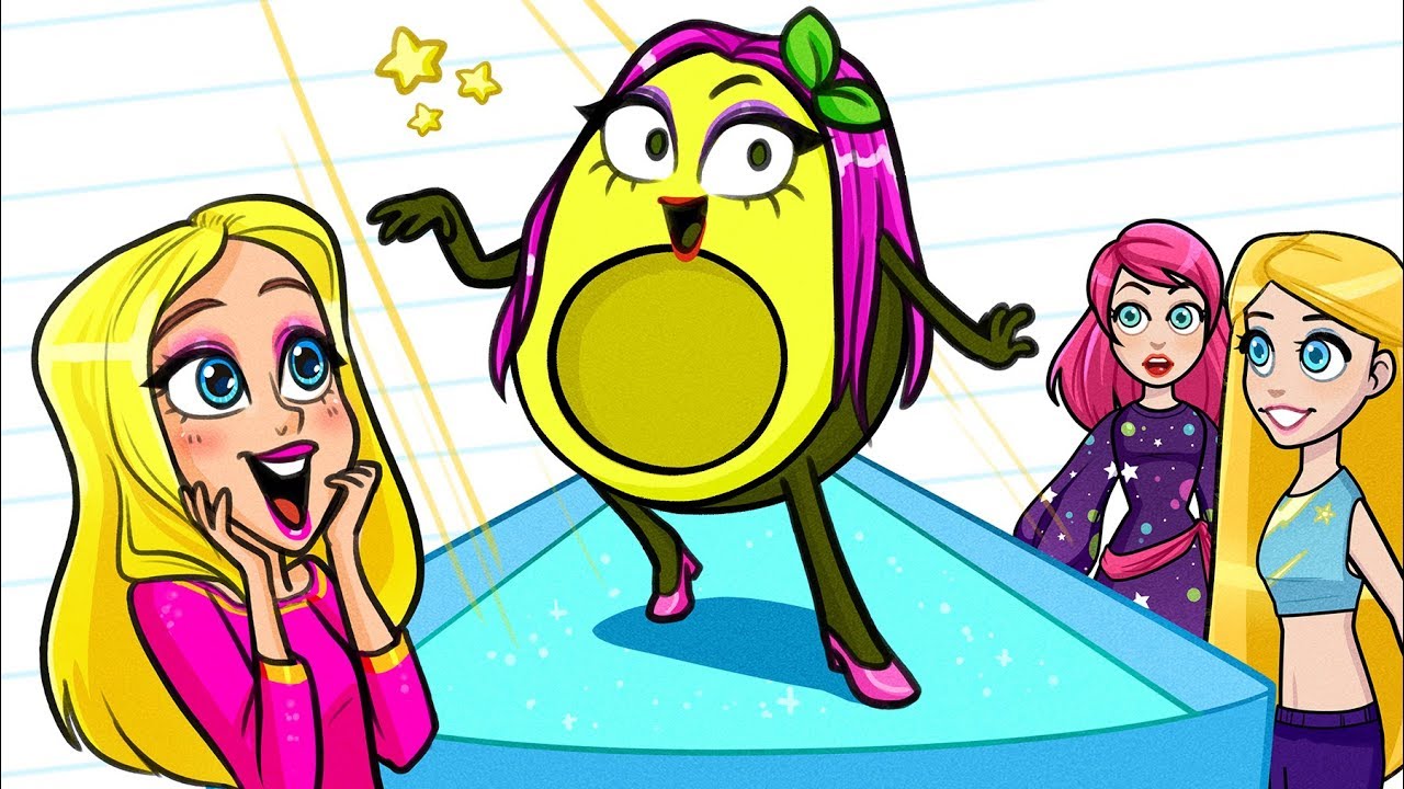 VEGETABLE Goes To Barbara's School 🍏📚 Funny School Day Adventures by Avocado Couple