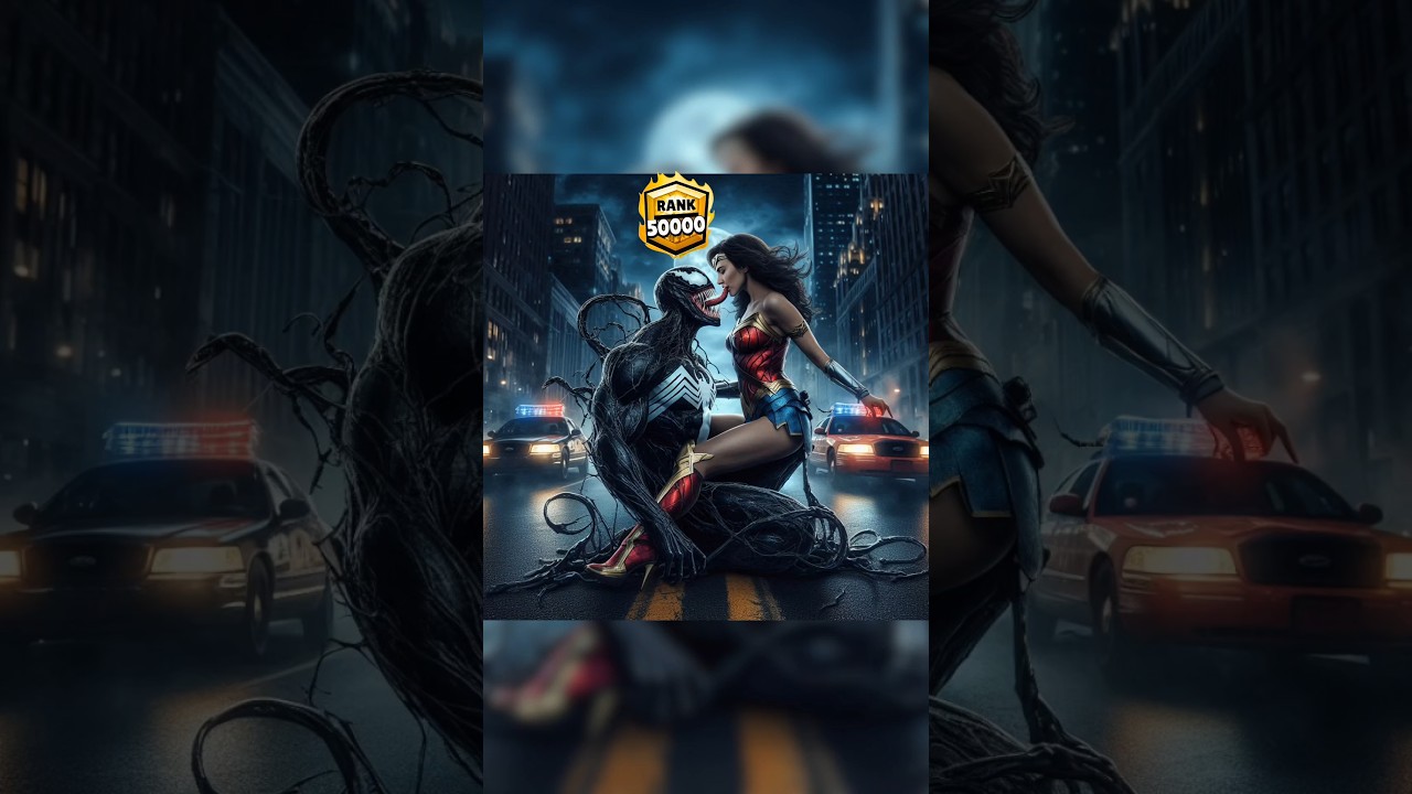 venom vs spiderman vs wonder woman #ai #venomverse #marvel #youtube #trendingshorts #trending