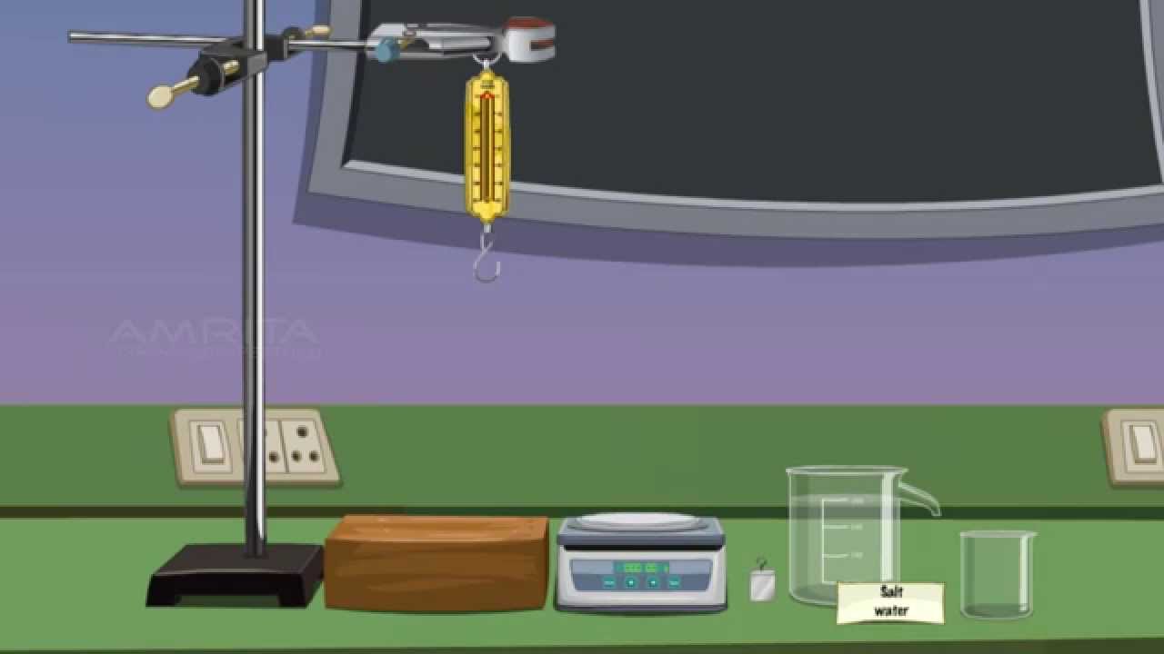 Verification of Archimedes' Principle - MeitY OLabs