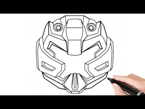 Very Easy ! How to draw tobot x carbot step by step for kid - Transformer giant cars Tobot toys