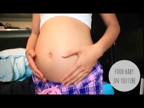 Very round food baby