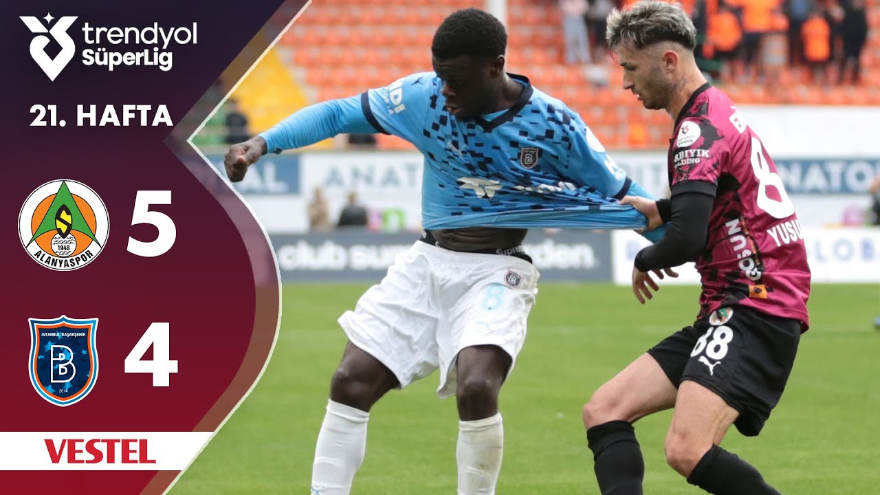 Vestel | Alanyaspor (5-4) Başakşehir - Highlights/Özet | Trendyol Süper Lig - 2024/25