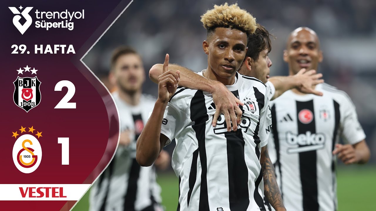 Vestel | Beşiktaş (2-1) Galatasaray - Highlights/Özet | Trendyol Süper Lig - 2024/25