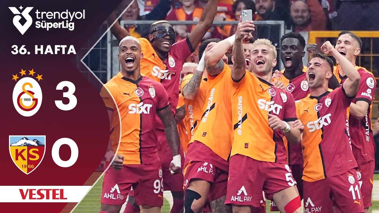 Vestel | Galatasaray (3-0) Kayserispor - Highlights/Özet | Trendyol Süper Lig - 2024/25