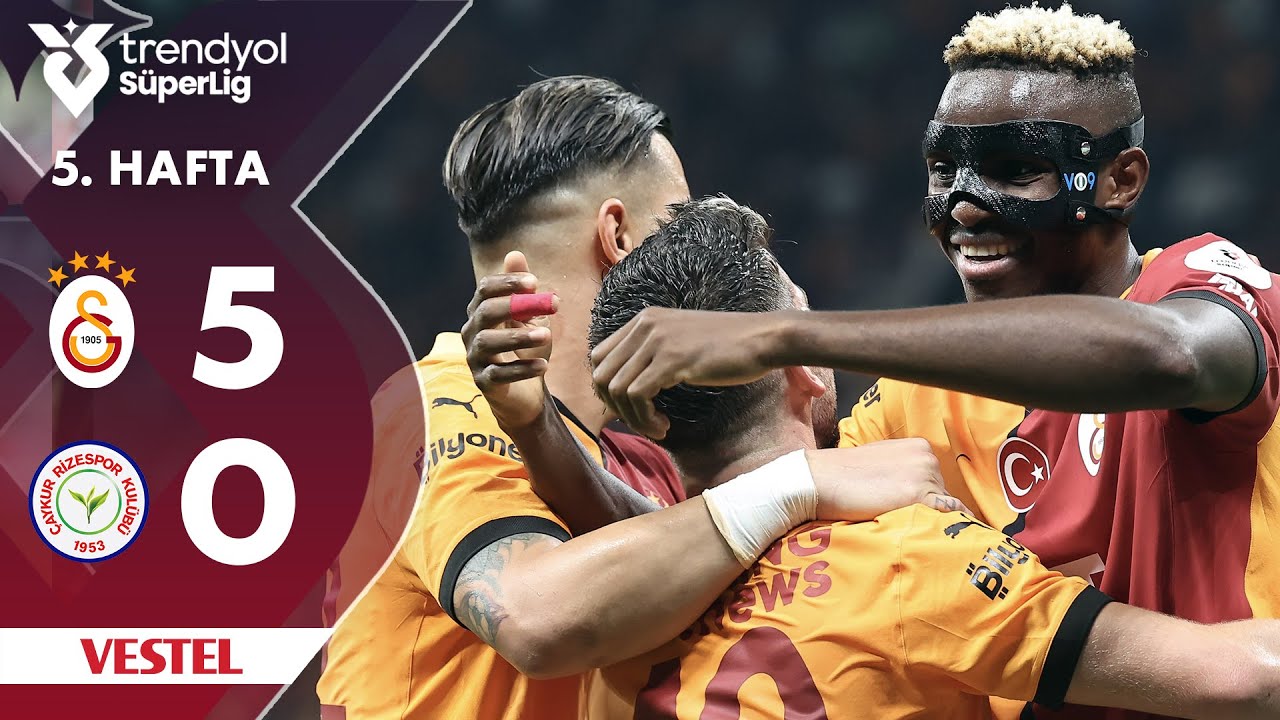 Vestel | Galatasaray (5-0) Çaykur Rizespor - Highlights/Özet | Trendyol Süper Lig - 2024/25