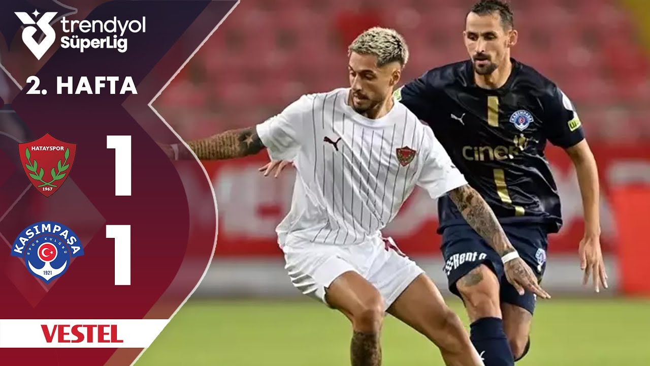 Vestel | Hatayspor (1-1) Kasımpaşa - Highlights/Özet | Trendyol Süper Lig - 2024/25