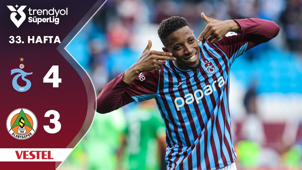 Vestel | Trabzonspor (4-3) Alanyaspor - Highlights/Özet | Trendyol Süper Lig - 2024/25