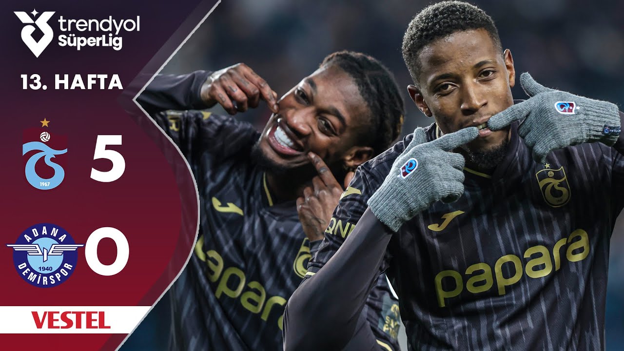 Vestel | Trabzonspor (5-0) Adana Demirspor - Highlights/Özet | Trendyol Süper Lig - 2024/25