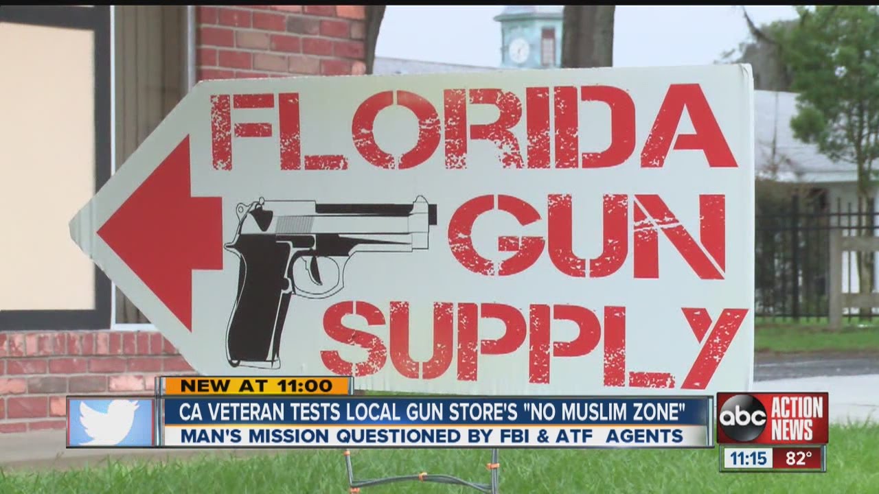 Vet tries to test gun shop's 