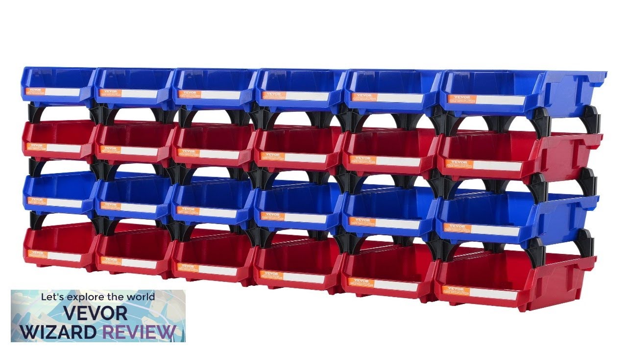 VEVOR Plastic Storage Bin (5-Inch x 4-Inch x 3-Inch) Hanging Stackable Storage Review