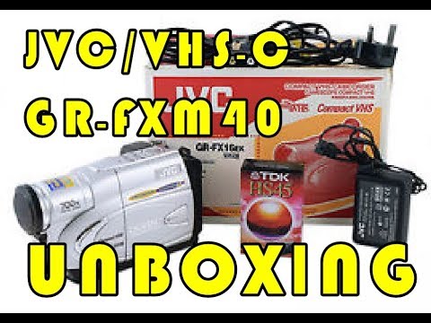 VHS-C JVC VIDEO CAMERA UNBOXING