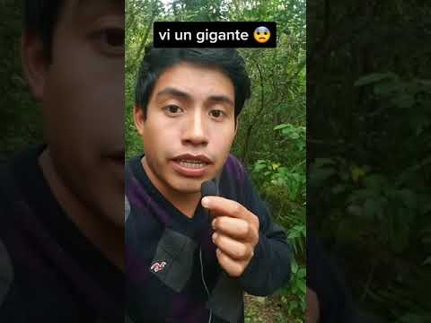 Vi un gigante 😨 Gigante captado en cámara  #shorts #gigantes