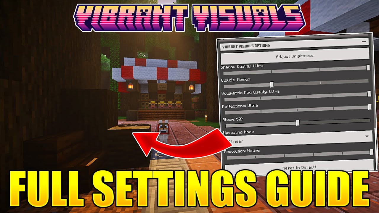 Vibrant Visuals Setting Guide - Fix Lag and Quality | Minecraft Vibrant Visuals