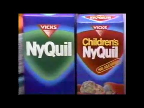 Vicks NyQuil & Vicks Children's NyQuil Commercial 1993