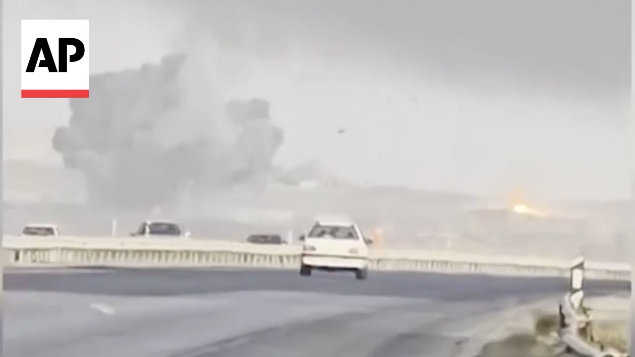 Video captures moment Natanz nuclear site in Iran was hit by Israel