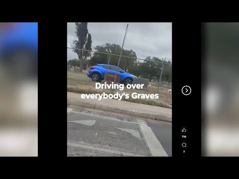 Video of SUV driving over graves at San Antonio cemetery goes viral, disgusting those who've seen it