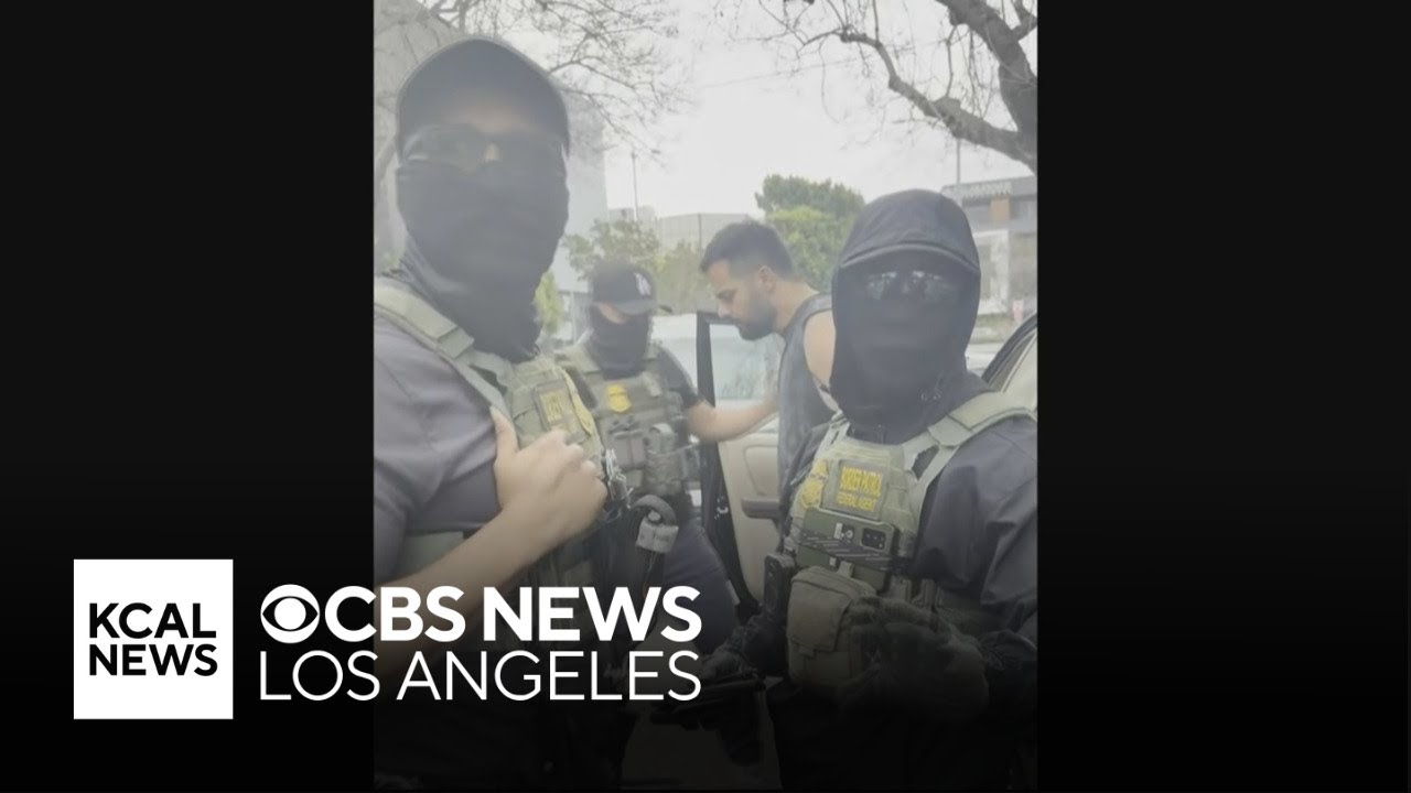 Video shows immigration agents detaining Iranian asylum seekers in West Los Angeles
