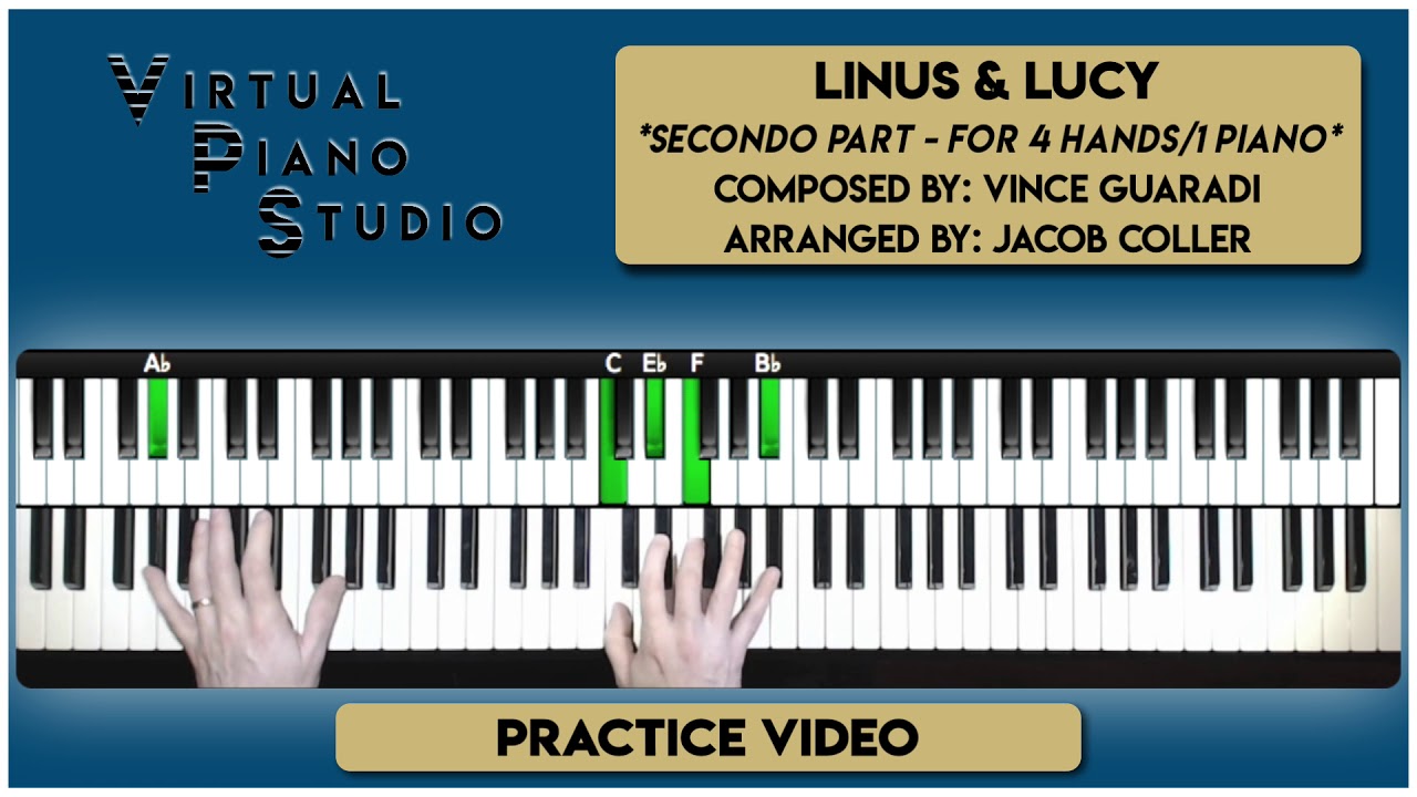 Video Tutorial - Linus & Lucy - Secondo Part - Online Piano Lessons