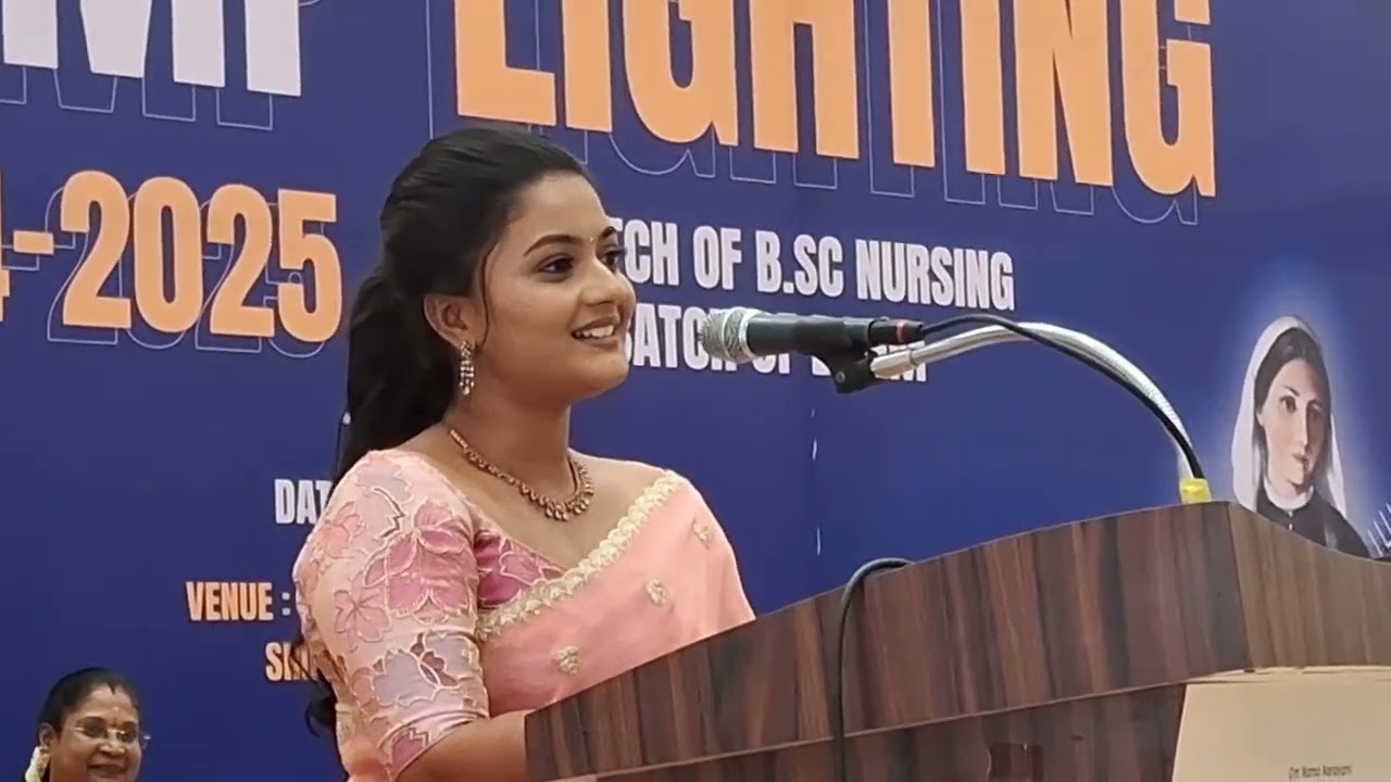 Vijay tv serial actress gomathi priya speech at Vellore Narayani mahal