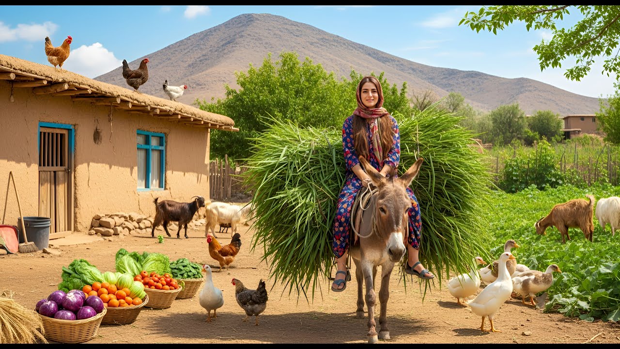 Village Life In Iran: Amazing Cooking & Donkey Riding